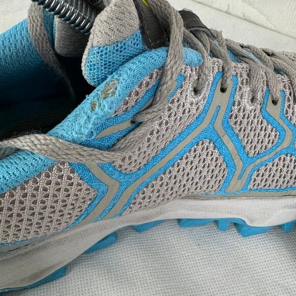 Montrail Women's Trans Alps F.K.T. Grey Blue Hiking Shoes GL2226-019 Size 8.5 - Picture 9 of 11